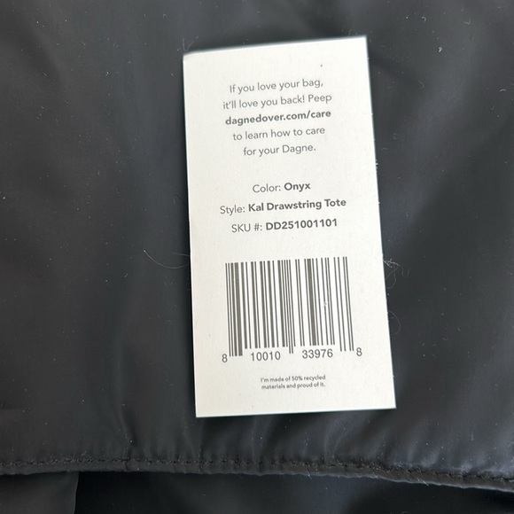 Dagne Dover Kal Drawstring Tote in Onyx - Picture 6 of 7